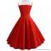 FORUU Women Vintage Bodycon Sleeveless Casual Retro Evening Party Prom Dresses Red B07CNVVLZ6